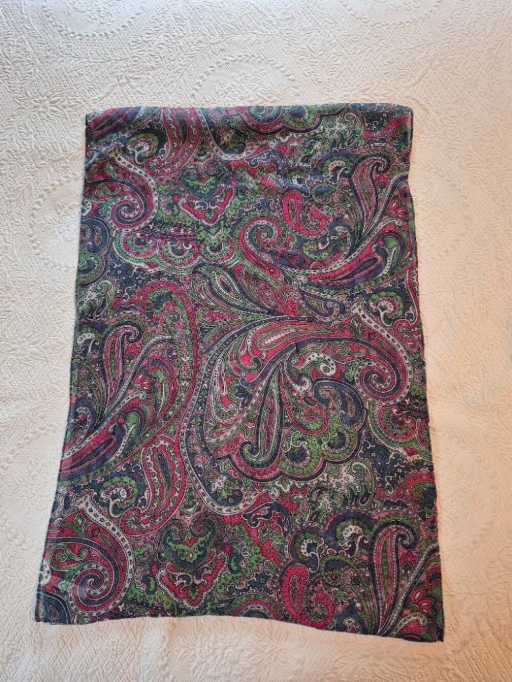Talbots Paisley Designed Infinity Scarf